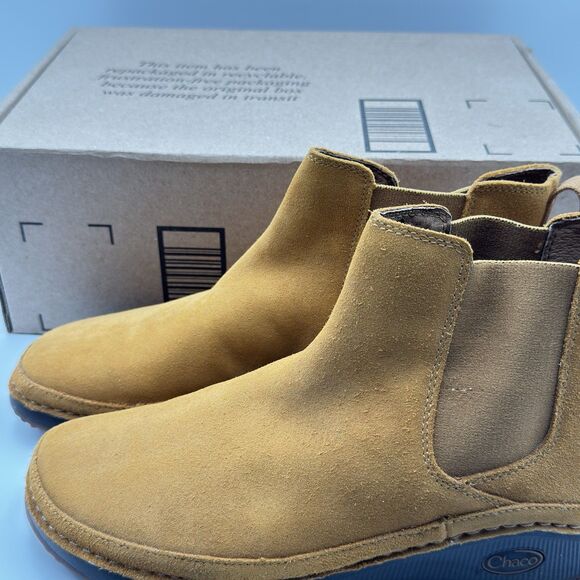 Chaco Paonia Chelsea Boots Caramel Brown Suede Upper Waterproof Women's 8 - Picture 10 of 10